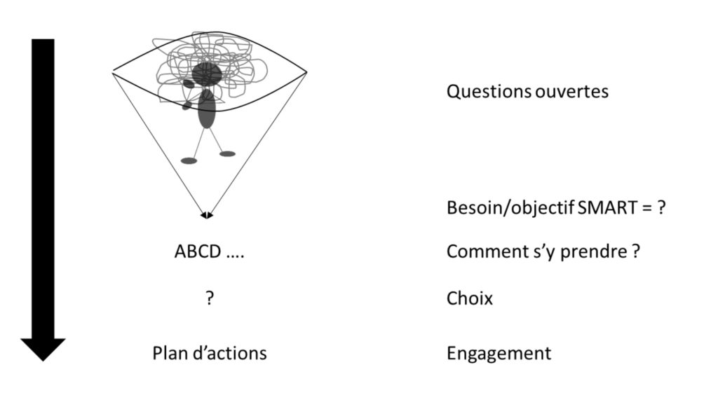 Processus coaching individuel, comment utiliser le coaching en complement aux approches pedagogiques, développer le leadership, optimiser l'organisation, formation, coaching, consultation